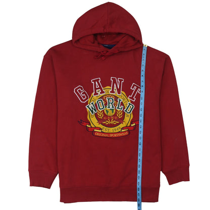 Mens UK Size XL GANT Red Pullover Hoodie
