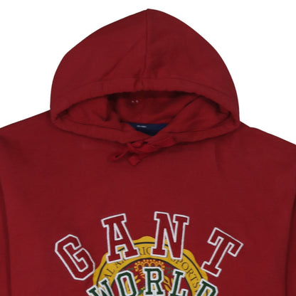 Mens UK Size XL GANT Red Pullover Hoodie