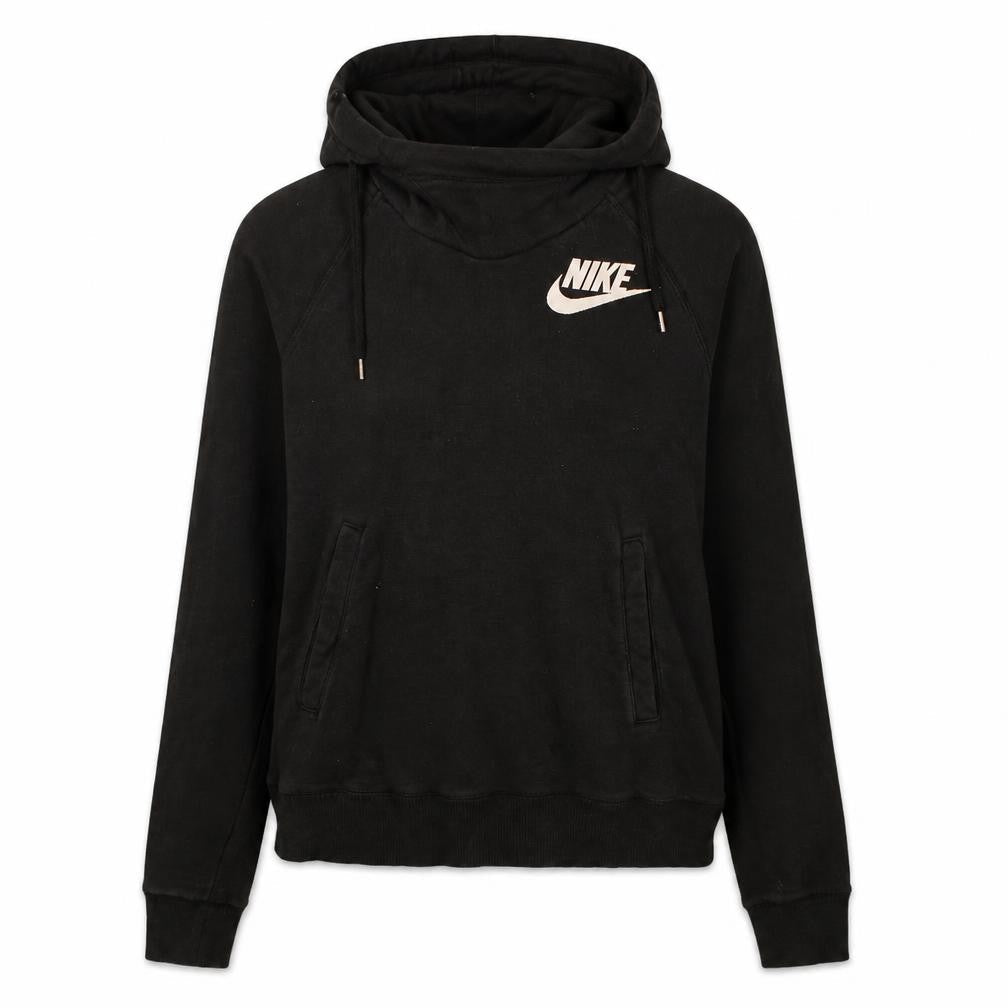 Womens UK Size L Nike Black Pullover Hoodie