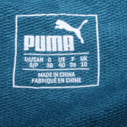 Womens UK Size 10 PUMA Green Pullover Hoodie