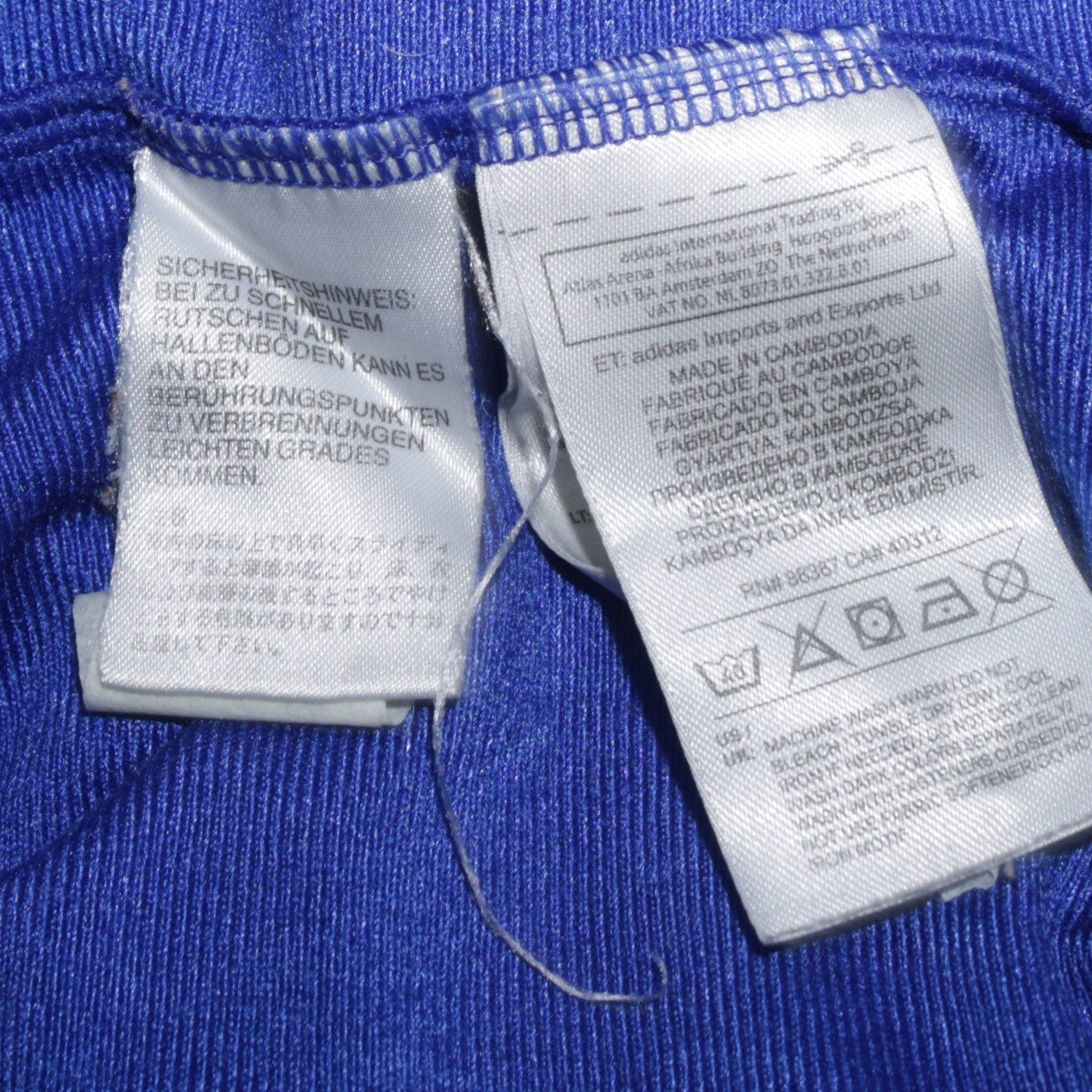 Mens UK Size XL adidas Blue Full Zip Sweatshirt