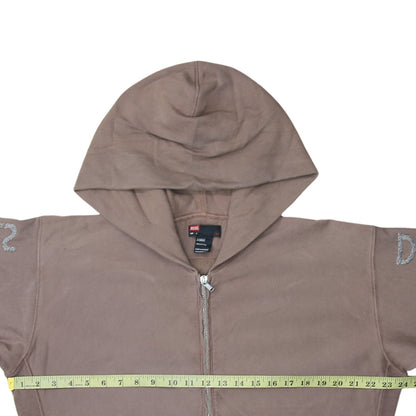 Mens UK Size L Diesel Brown Full Zip Hoodie