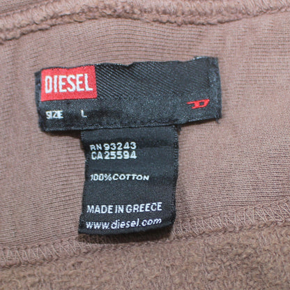 Mens UK Size L Diesel Brown Full Zip Hoodie