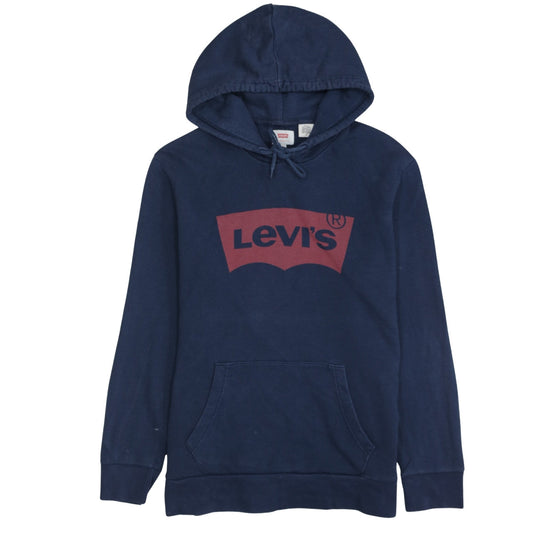Mens UK Size M Levi's Blue Pullover Hoodie