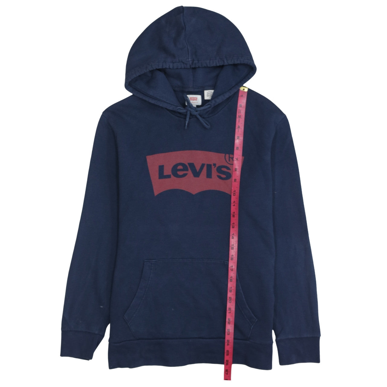 Mens UK Size M Levi's Blue Pullover Hoodie