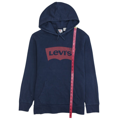 Mens UK Size M Levi's Blue Pullover Hoodie