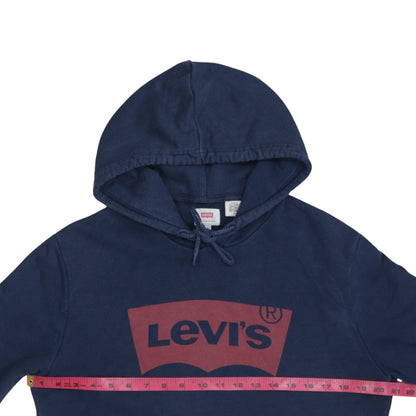Mens UK Size M Levi's Blue Pullover Hoodie