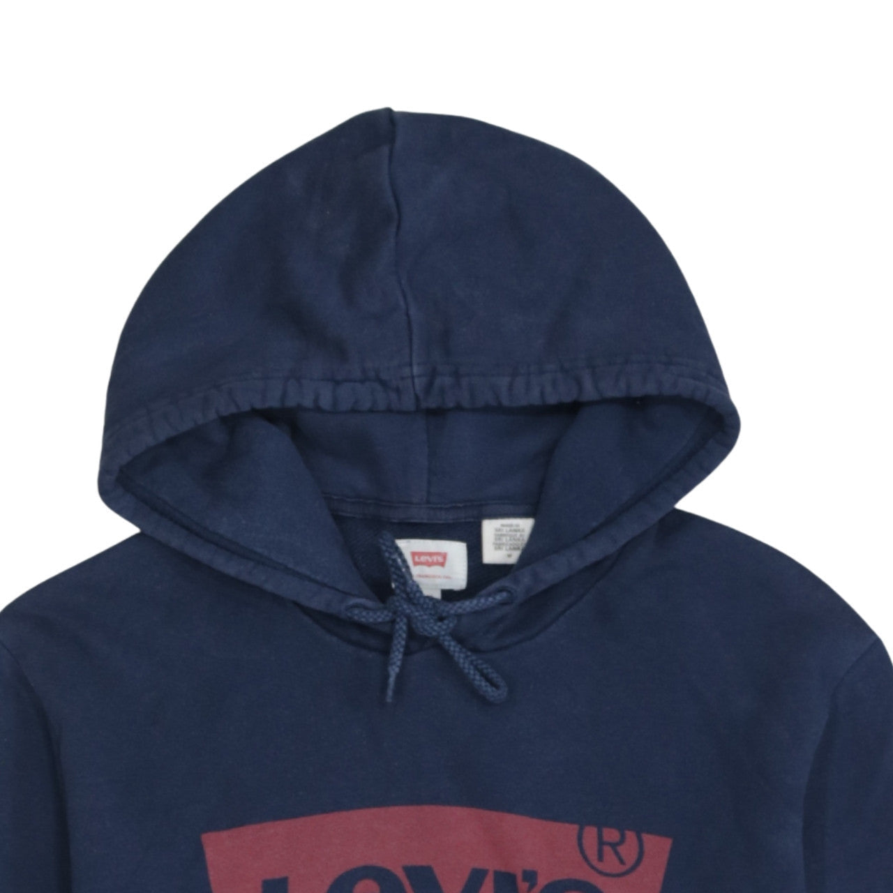 Mens UK Size M Levi's Blue Pullover Hoodie