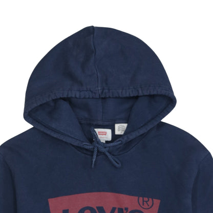 Mens UK Size M Levi's Blue Pullover Hoodie
