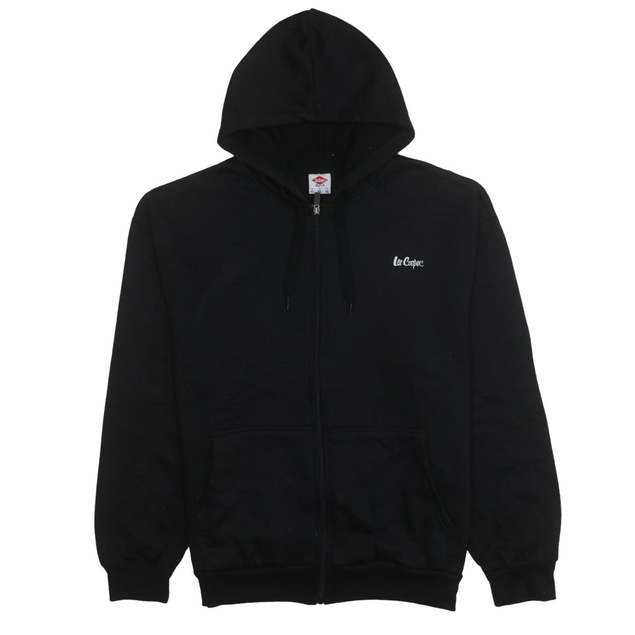 Mens UK Size XL Lee Cooper Black Full Zip Hoodie