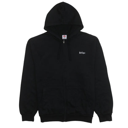 Mens UK Size XL Lee Cooper Black Full Zip Hoodie