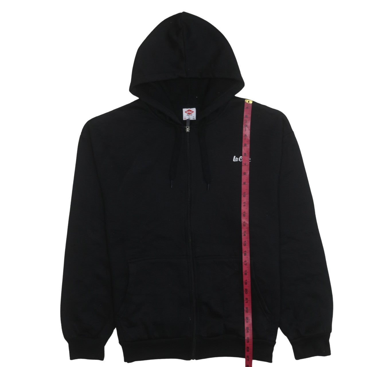 Mens UK Size XL Lee Cooper Black Full Zip Hoodie