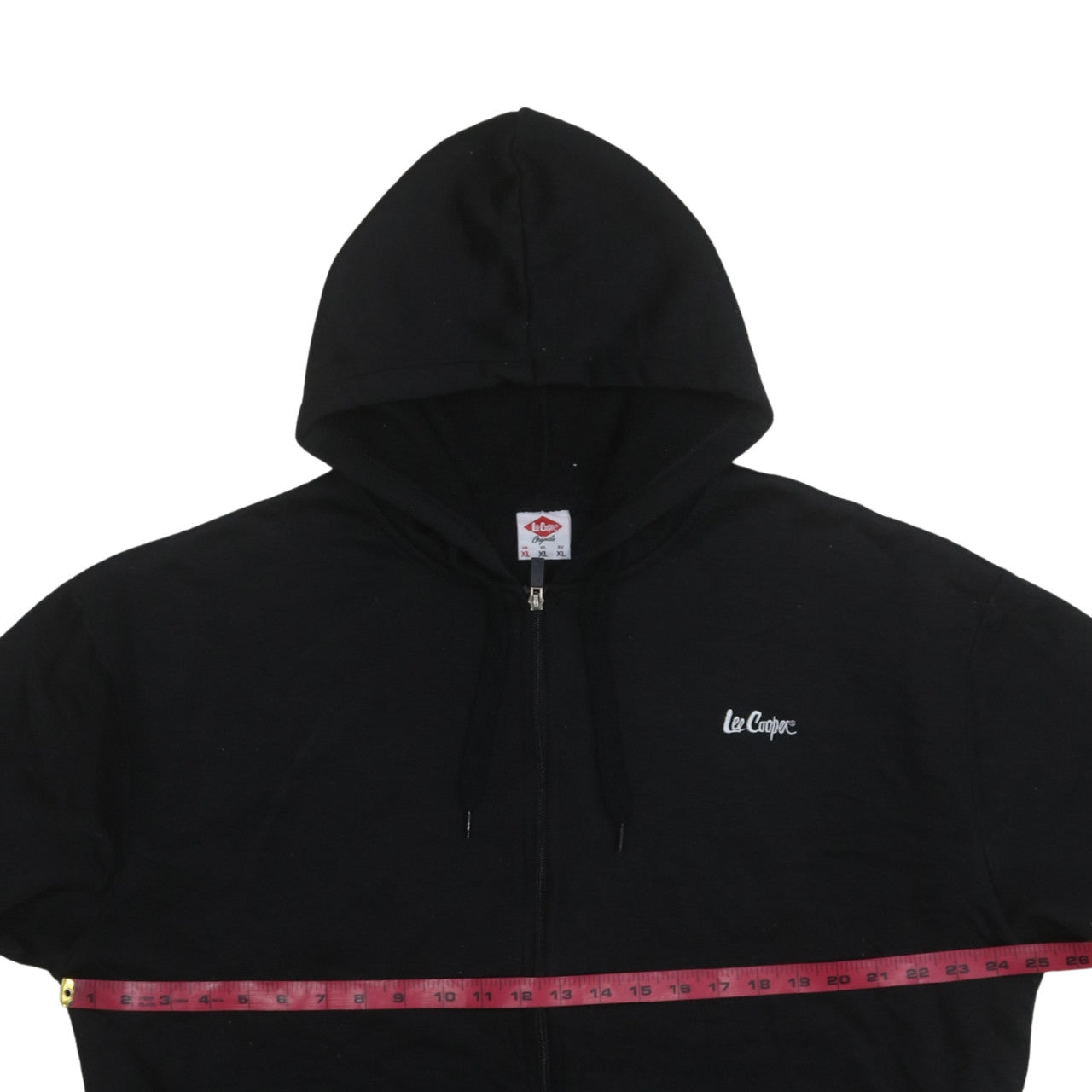Mens UK Size XL Lee Cooper Black Full Zip Hoodie