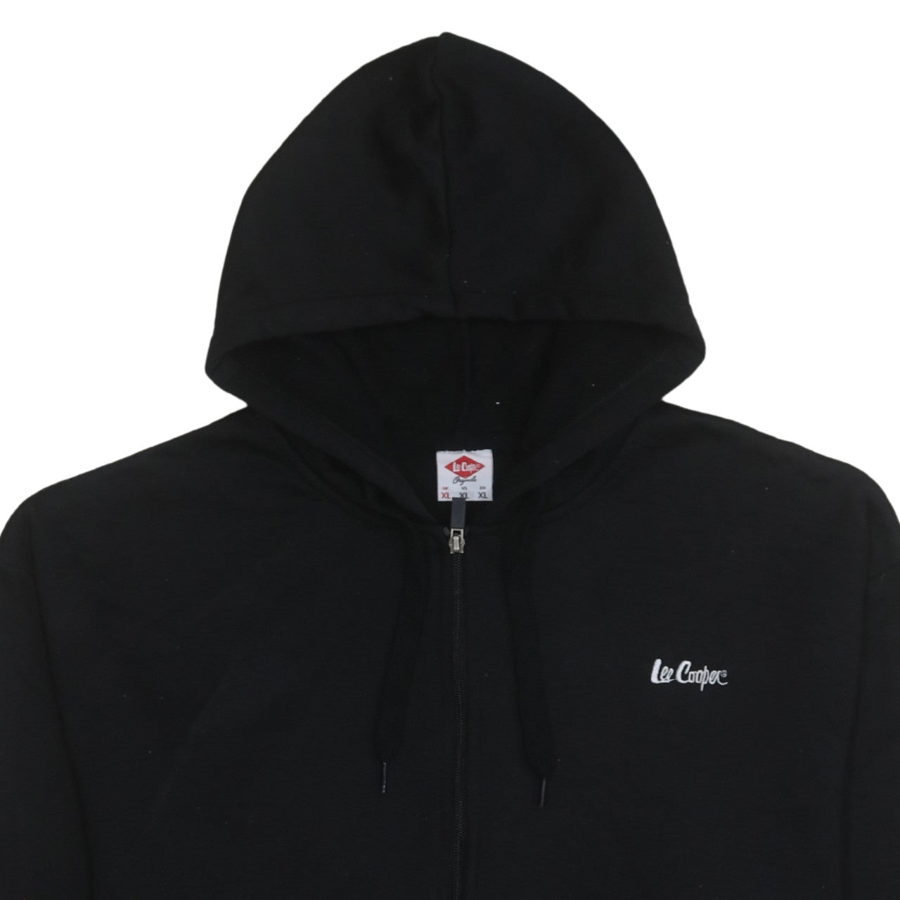 Mens UK Size XL Lee Cooper Black Full Zip Hoodie