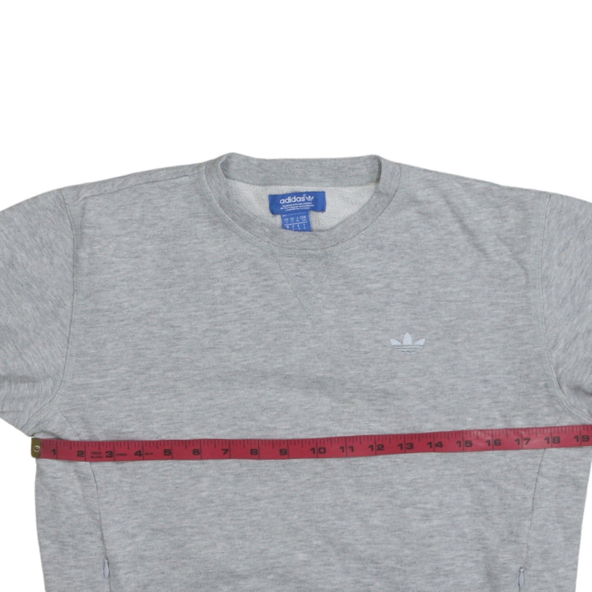 Mens UK Size S adidas Grey Pullover Sweatshirt