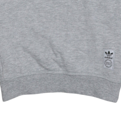 Mens UK Size S adidas Grey Pullover Sweatshirt