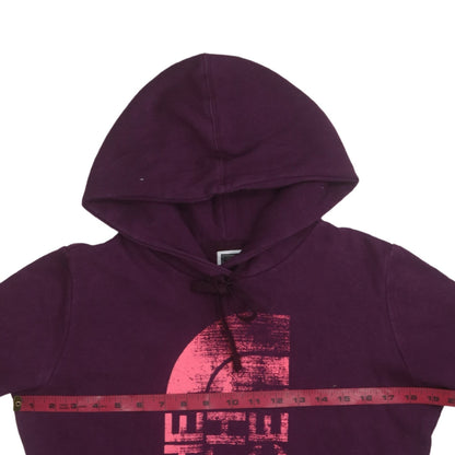Womens UK Size S The North Face Purple Pullover Hoodie