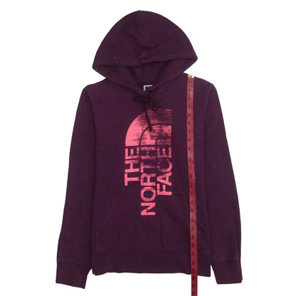 Womens UK Size S The North Face Purple Pullover Hoodie