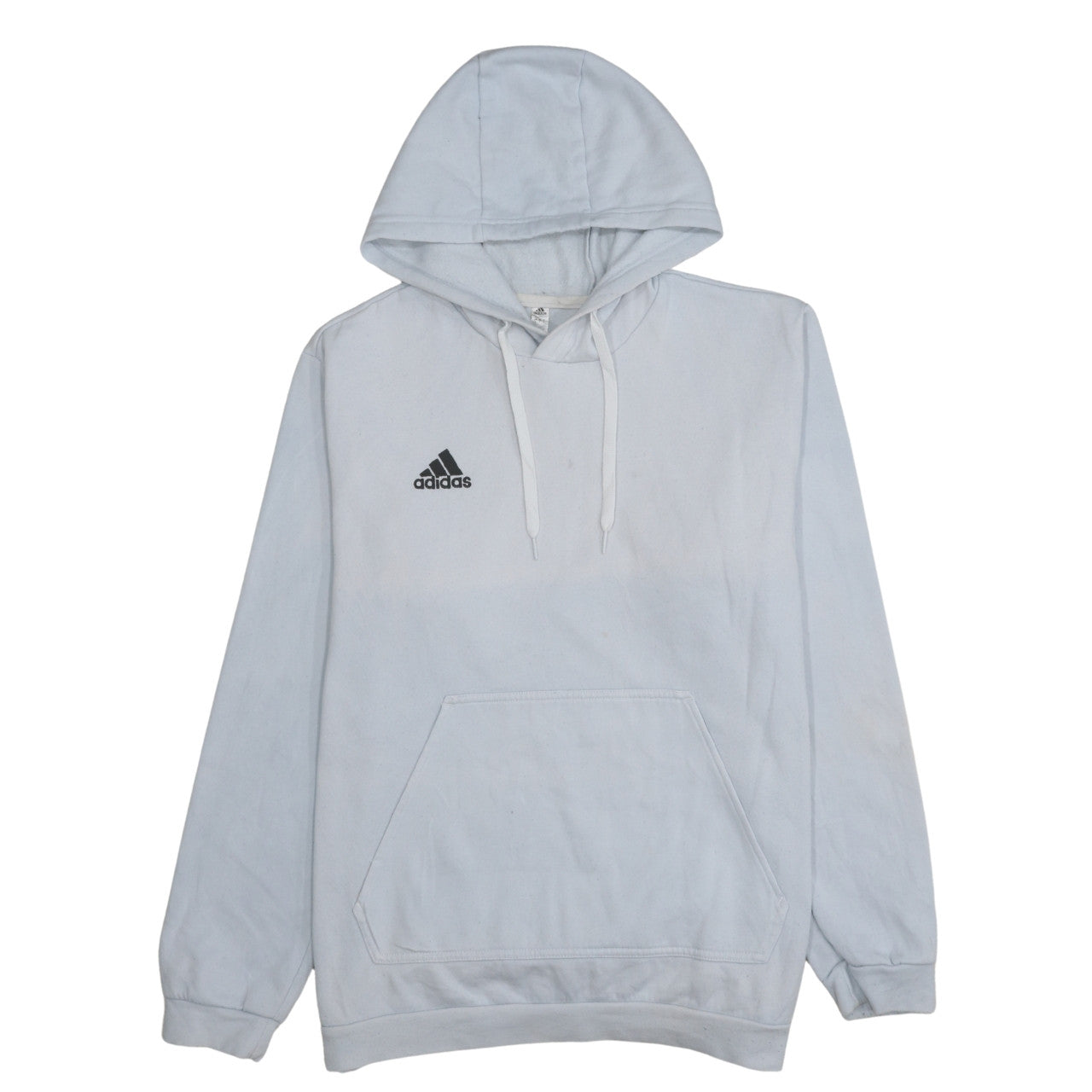 Mens UK Size L adidas White Pullover Hoodie