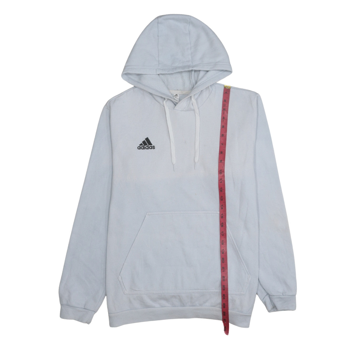 Mens UK Size L adidas White Pullover Hoodie
