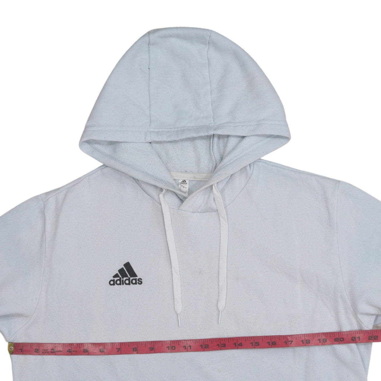 Mens UK Size L adidas White Pullover Hoodie