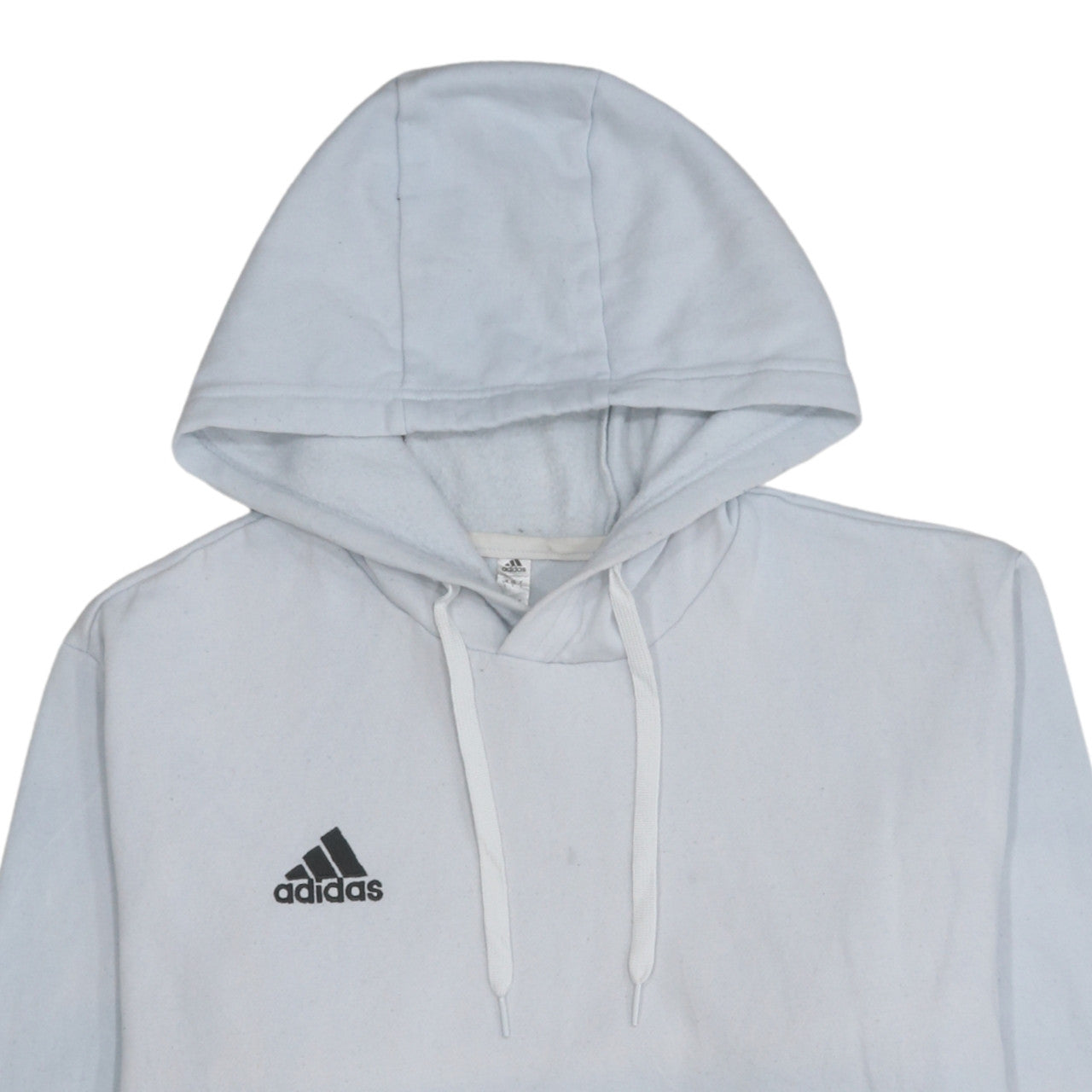 Mens UK Size L adidas White Pullover Hoodie