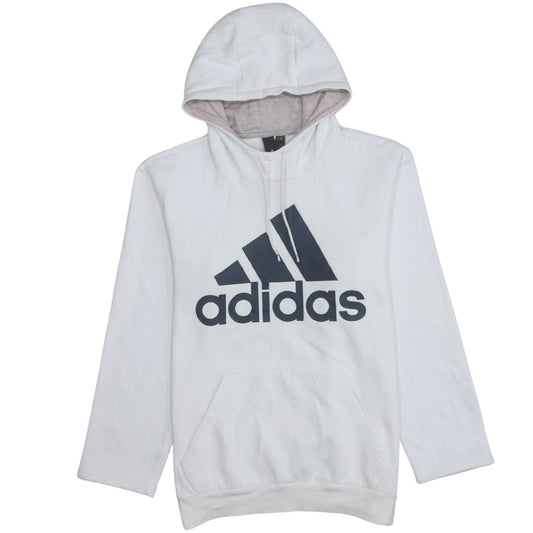 Womens UK Size M adidas White Pullover Hoodie