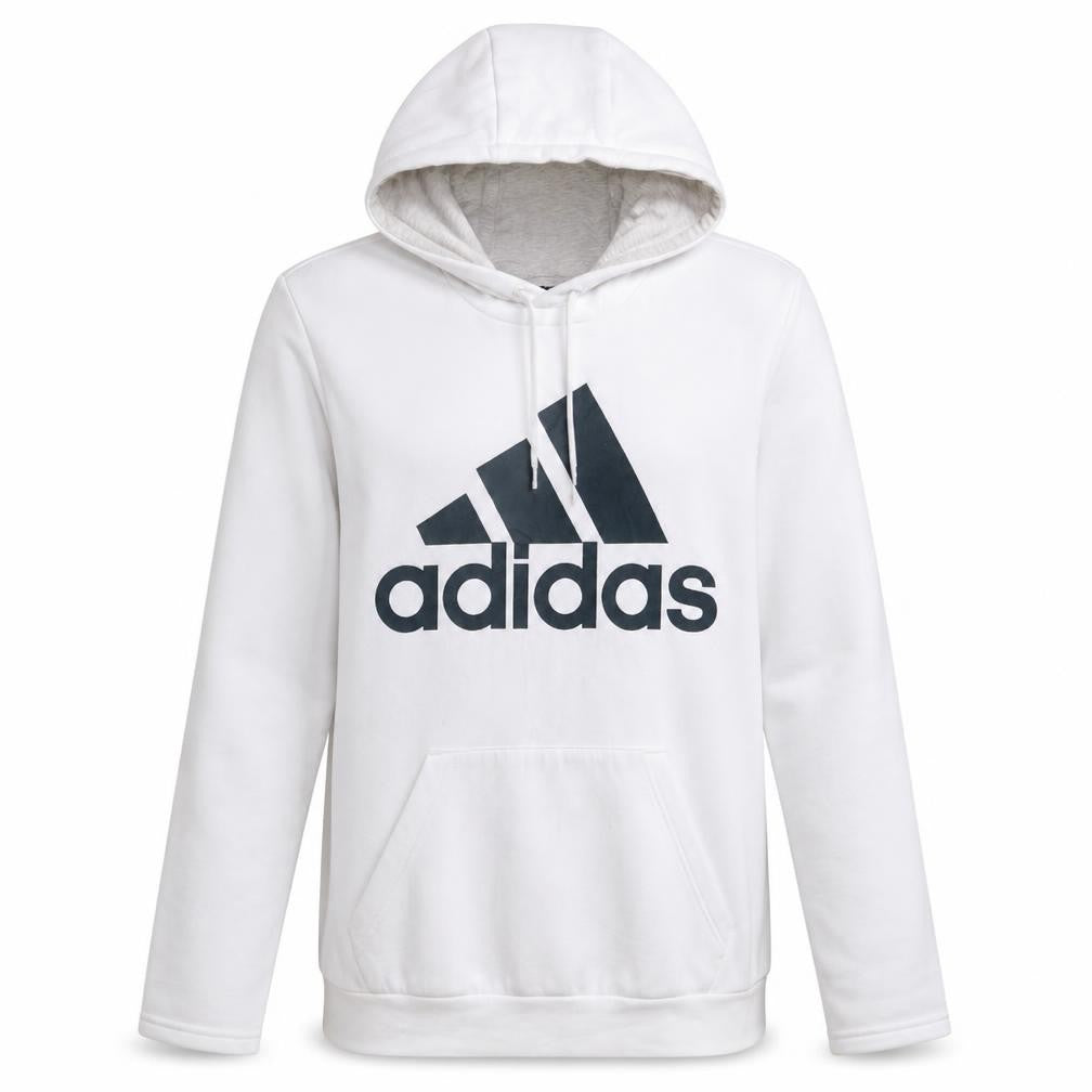 Womens UK Size M adidas White Pullover Hoodie