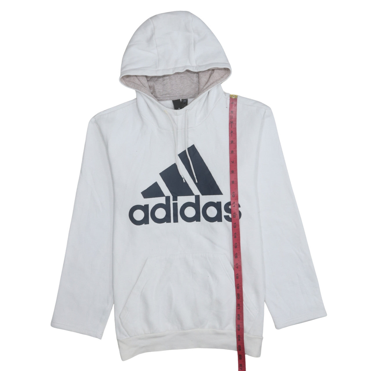 Womens UK Size M adidas White Pullover Hoodie