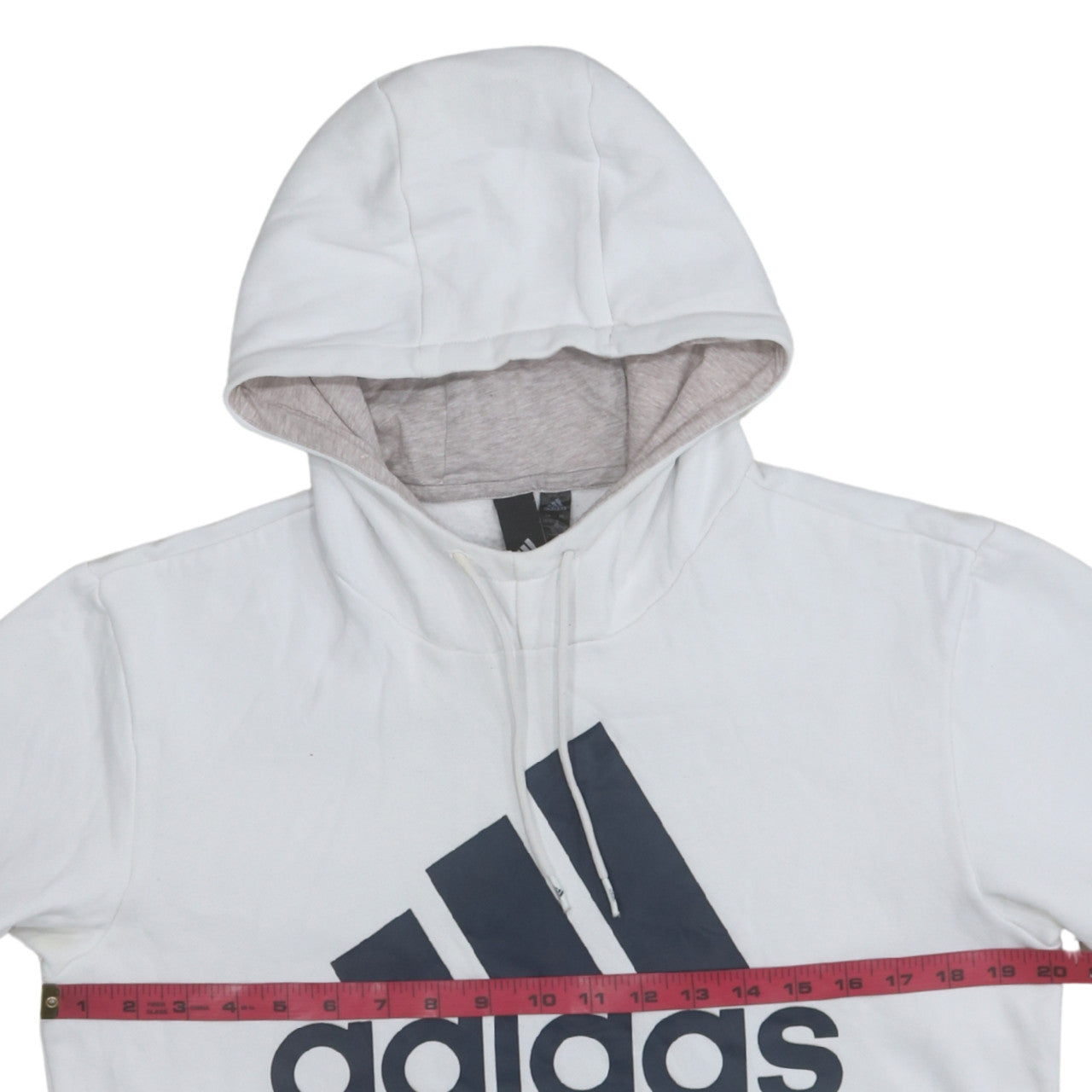 Womens UK Size M adidas White Pullover Hoodie