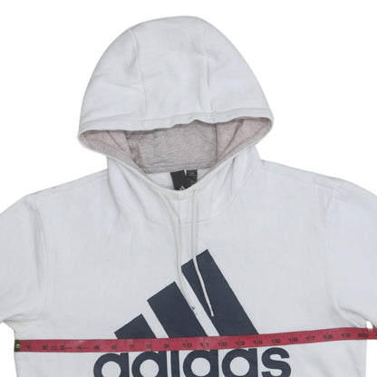 Womens UK Size M adidas White Pullover Hoodie