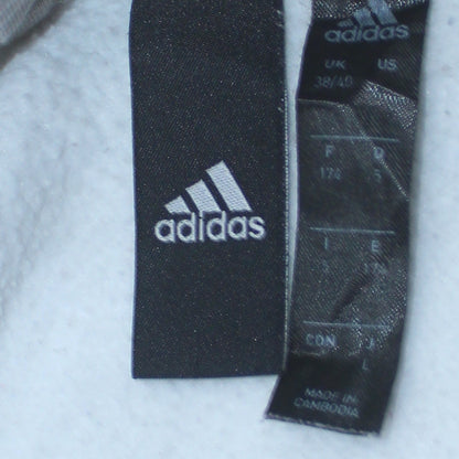 Womens UK Size M adidas White Pullover Hoodie