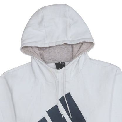 Womens UK Size M adidas White Pullover Hoodie