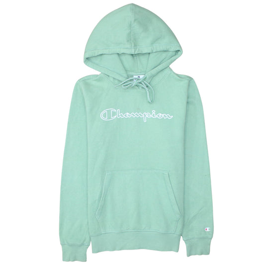 Womens UK Size M Champion Green Pullover Hoodie