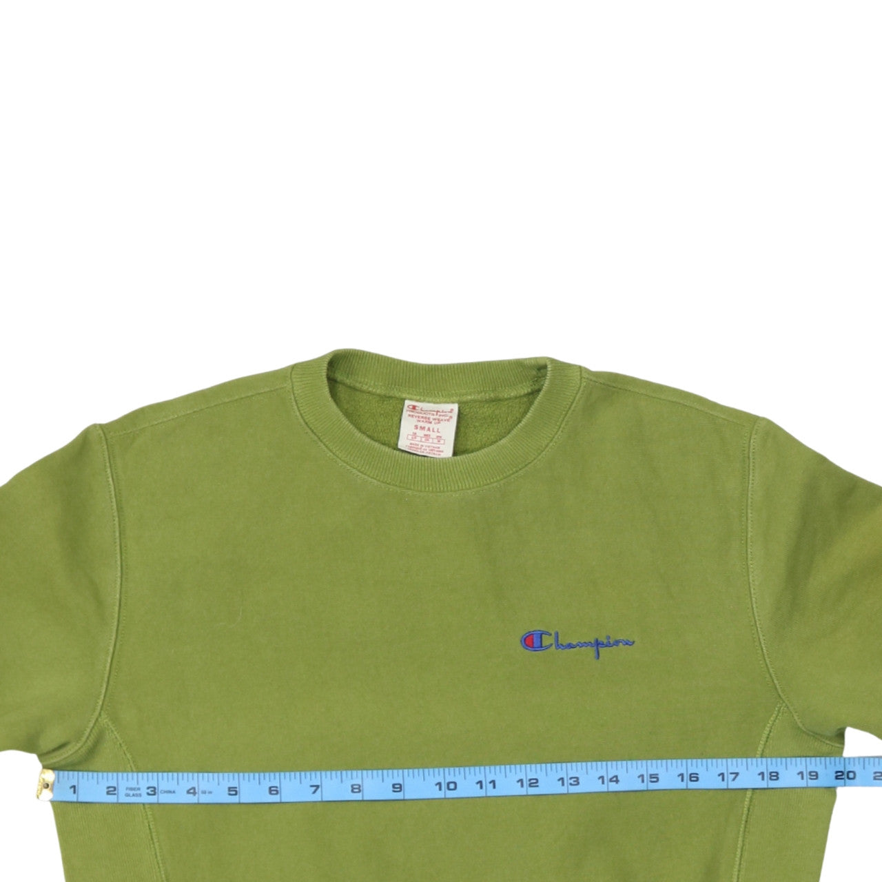 Mens UK Size S Champion Green Pullover Sweatshirt