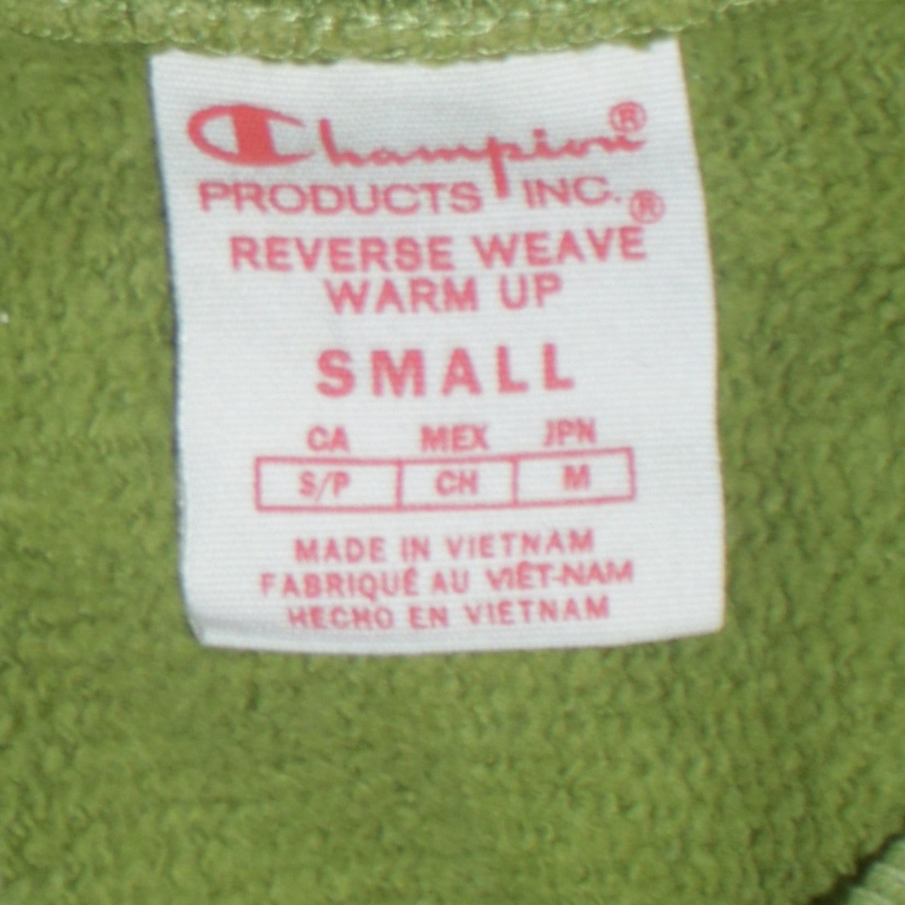 Mens UK Size S Champion Green Pullover Sweatshirt