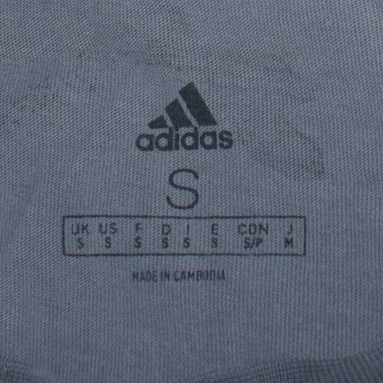 Mens UK Size S adidas Grey  T-Shirt