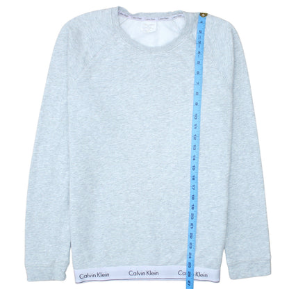 Womens UK Size M Calvin Klein Grey Pullover Sweatshirt