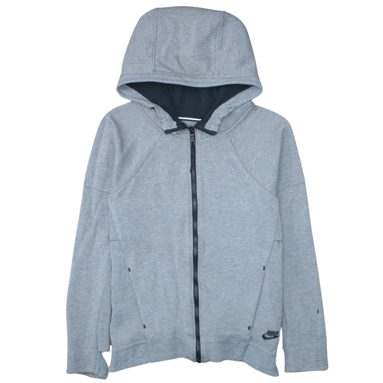 Mens UK Size S Nike Grey Full Zip Hoodie