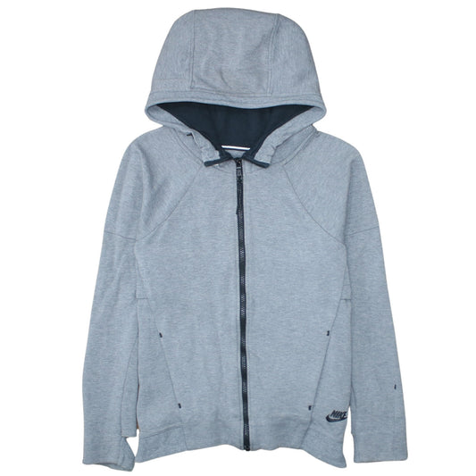 Mens UK Size S Nike Grey Full Zip Hoodie