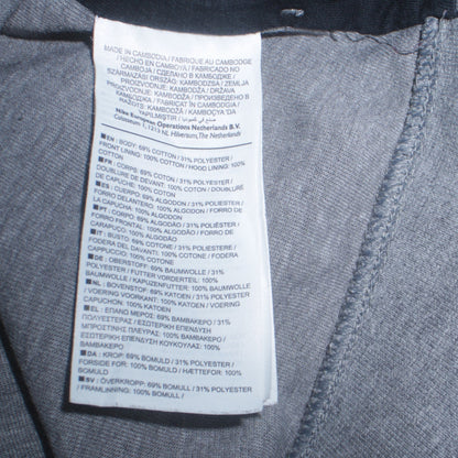 Mens UK Size S Nike Grey Full Zip Hoodie