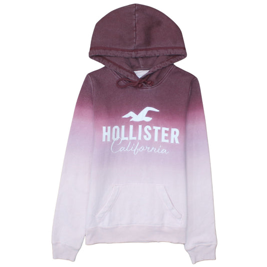 Womens UK Size XS Hollister Pink Pullover Hoodie