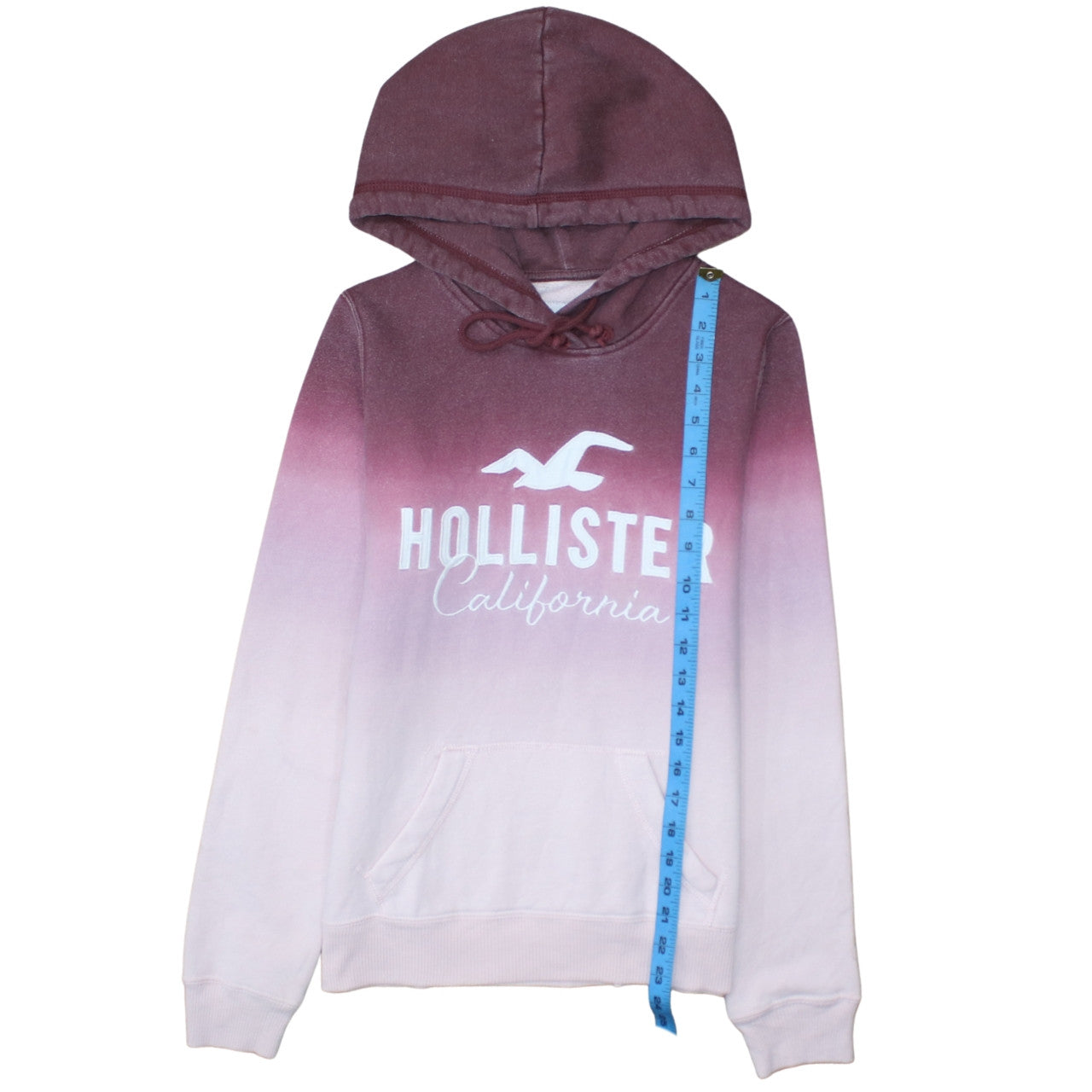 Womens UK Size XS Hollister Pink Pullover Hoodie
