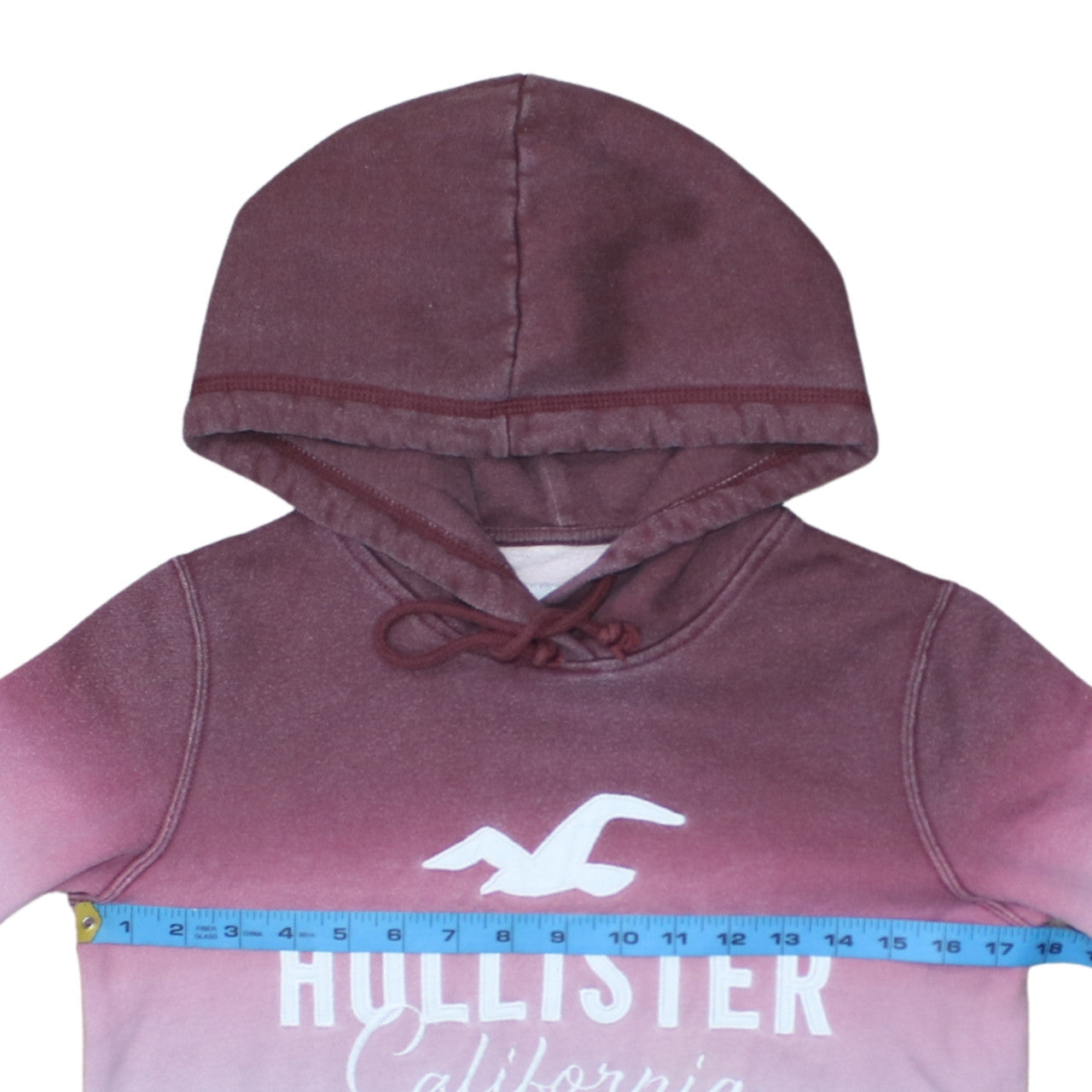 Womens UK Size XS Hollister Pink Pullover Hoodie