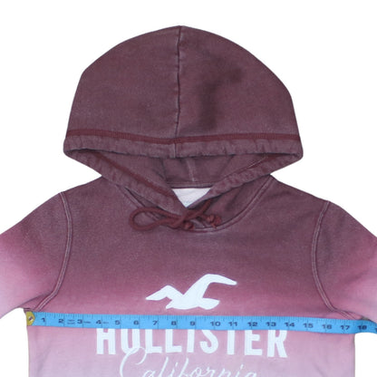 Womens UK Size XS Hollister Pink Pullover Hoodie