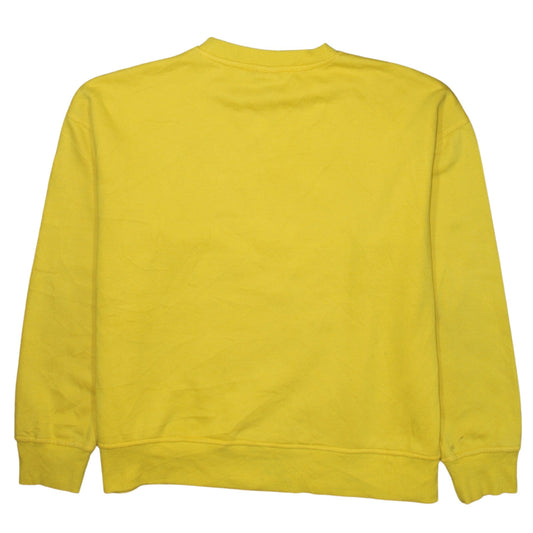 Womens UK Size 10/12 Disney Yellow Pullover Sweatshirt