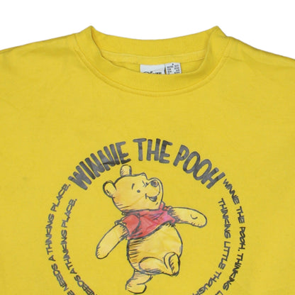 Womens UK Size 10/12 Disney Yellow Pullover Sweatshirt