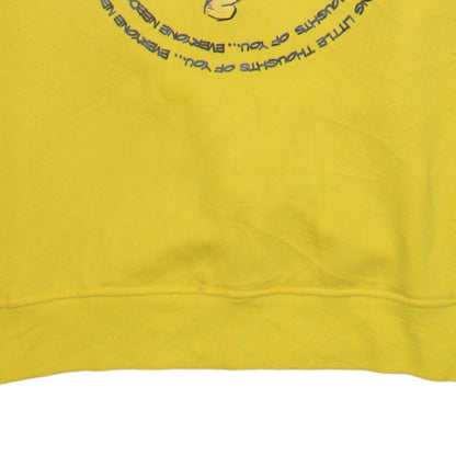 Womens UK Size 10/12 Disney Yellow Pullover Sweatshirt