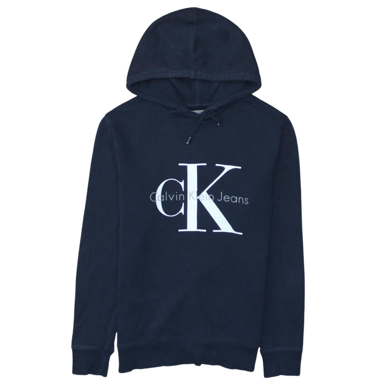 Mens UK Size S Calvin Klein Jeans Blue Pullover Hoodie