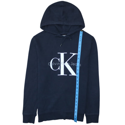 Mens UK Size S Calvin Klein Jeans Blue Pullover Hoodie